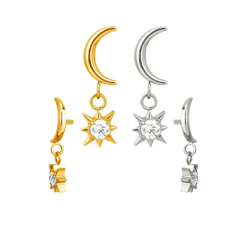 Lunar loops helix studs