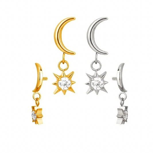 Lunar loops helix studs