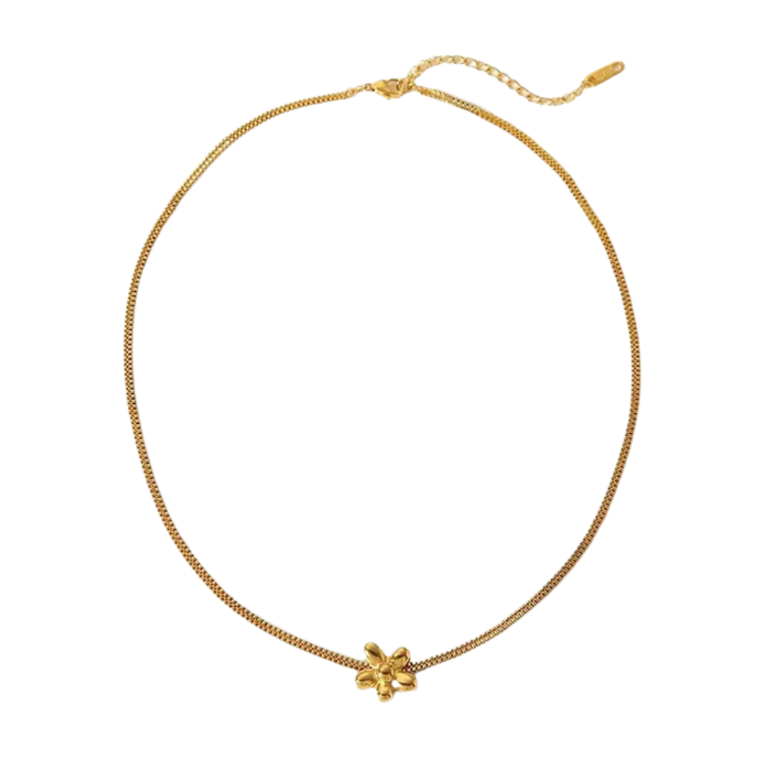 Daisy flower necklace