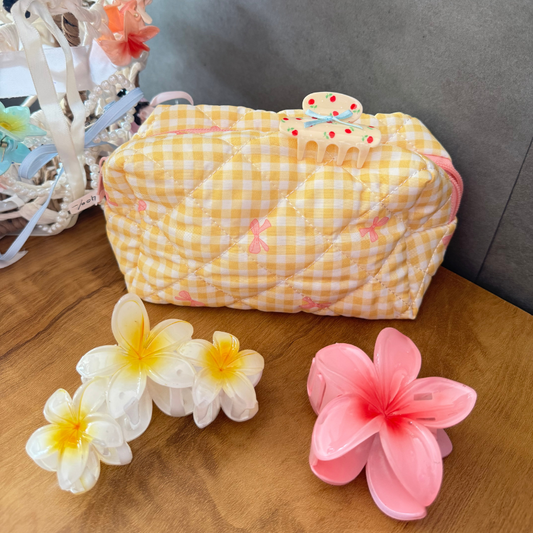 Peachy makeup pouch