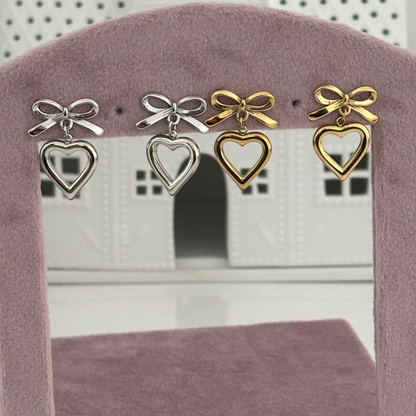 Heart Bow earrings