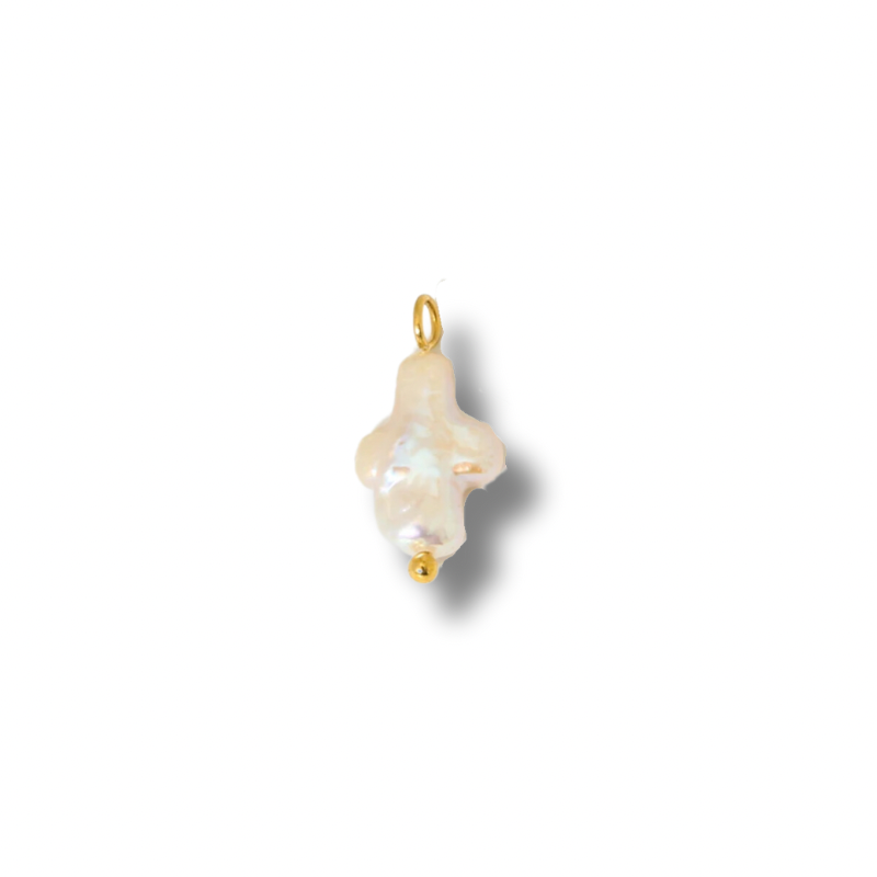 Cross pearl charm