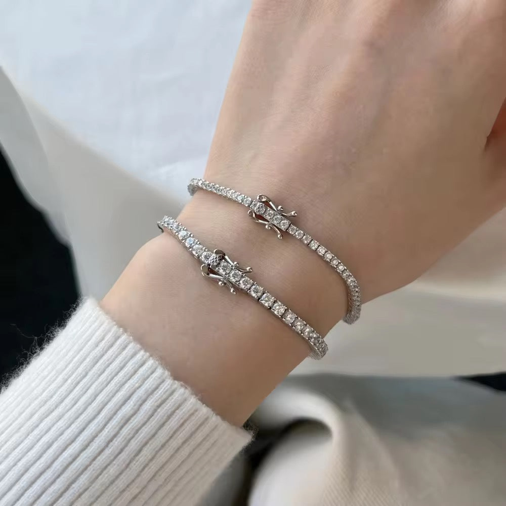 Tennis bracelet (92.5 silver)