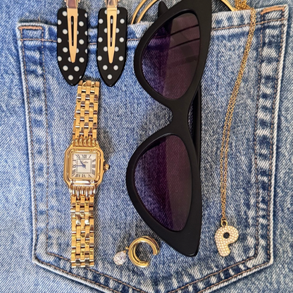 Lady rose geometric dial watch