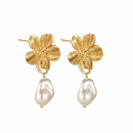 Flower earrings