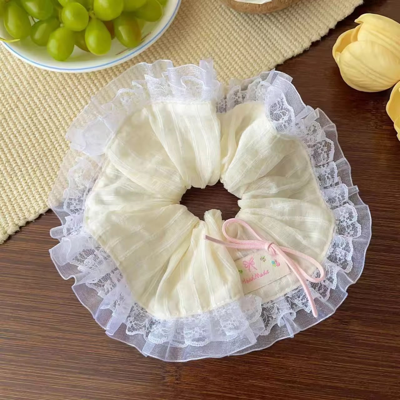 Butter Lace scrunchie