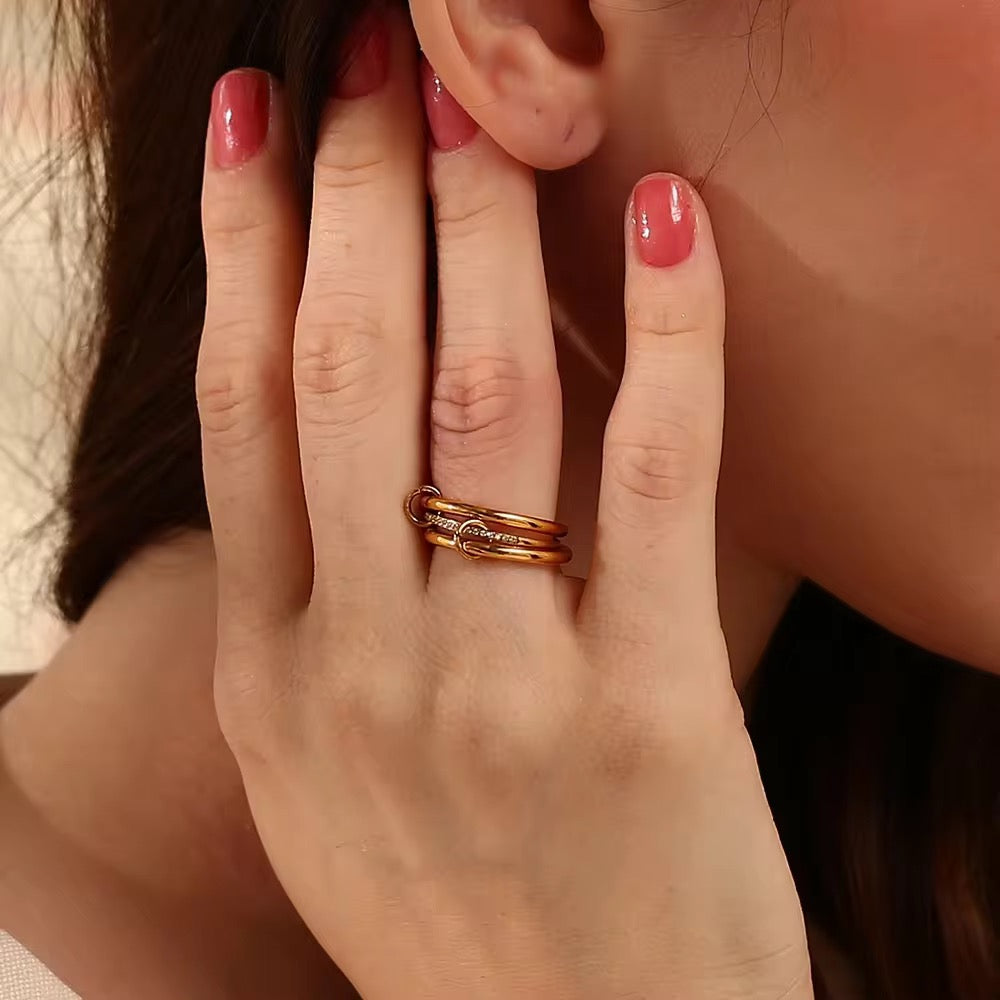 Minimal effort stack ring