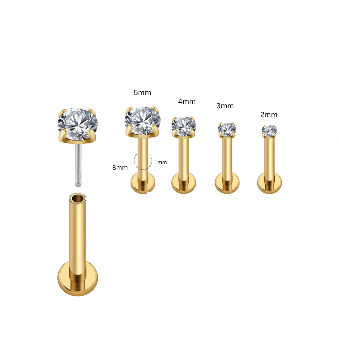 Modern flat backs studs