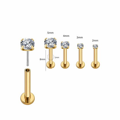 Modern flat backs studs