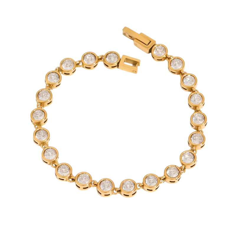 Vintage round tennis bracelet