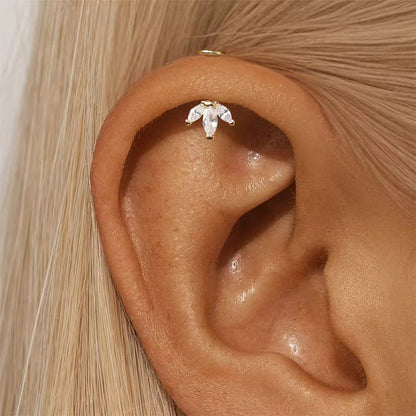 Leaf helix Bugadi earrings