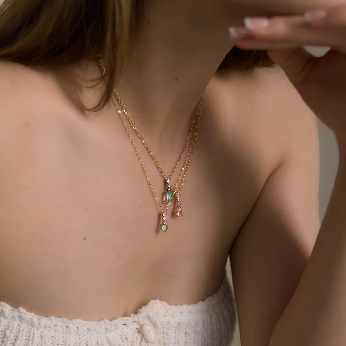 Gemstone necklace