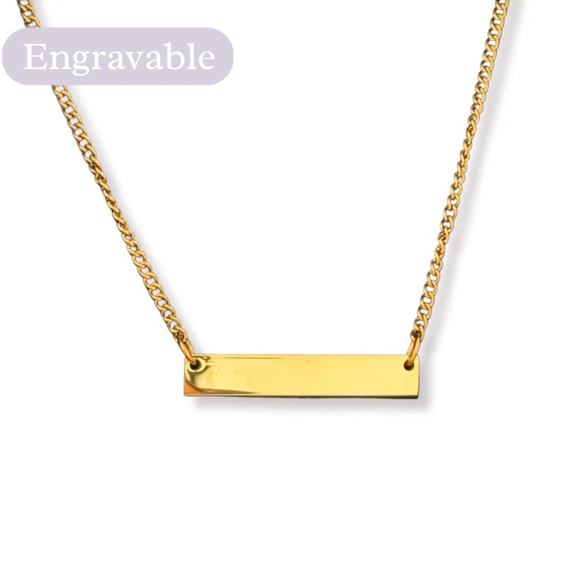 Bar Engravable necklace