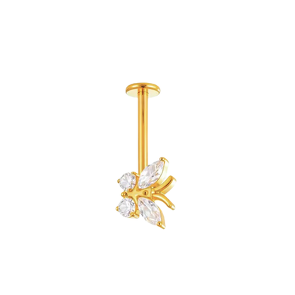 Butterfly helix bugadi earrings