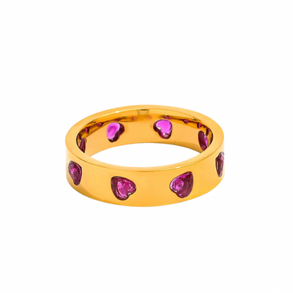 Heart coded ring