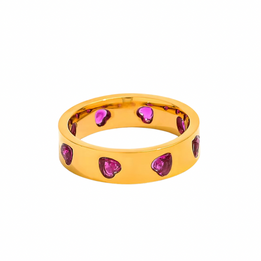Heart coded ring