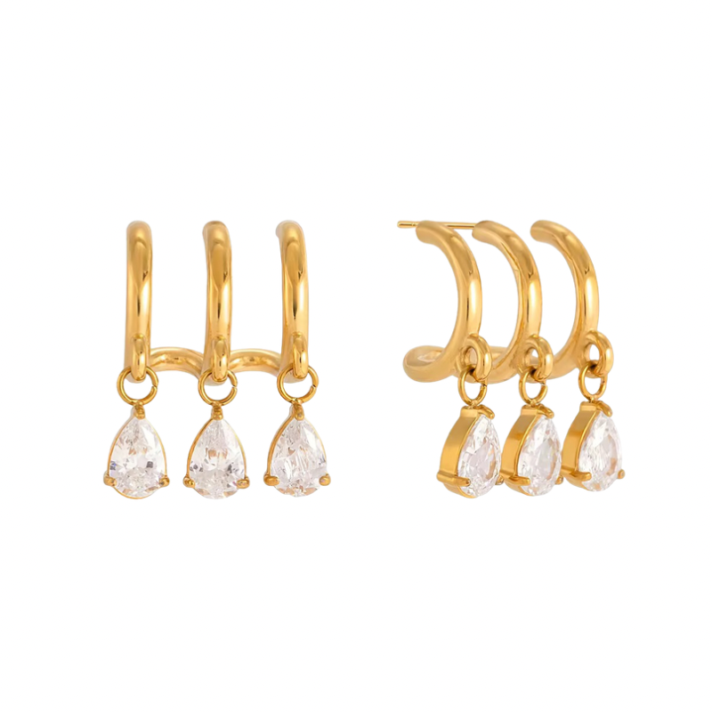 Crawler illusion earrings