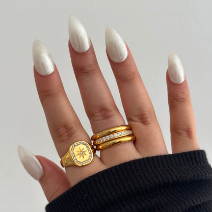 Beige ring