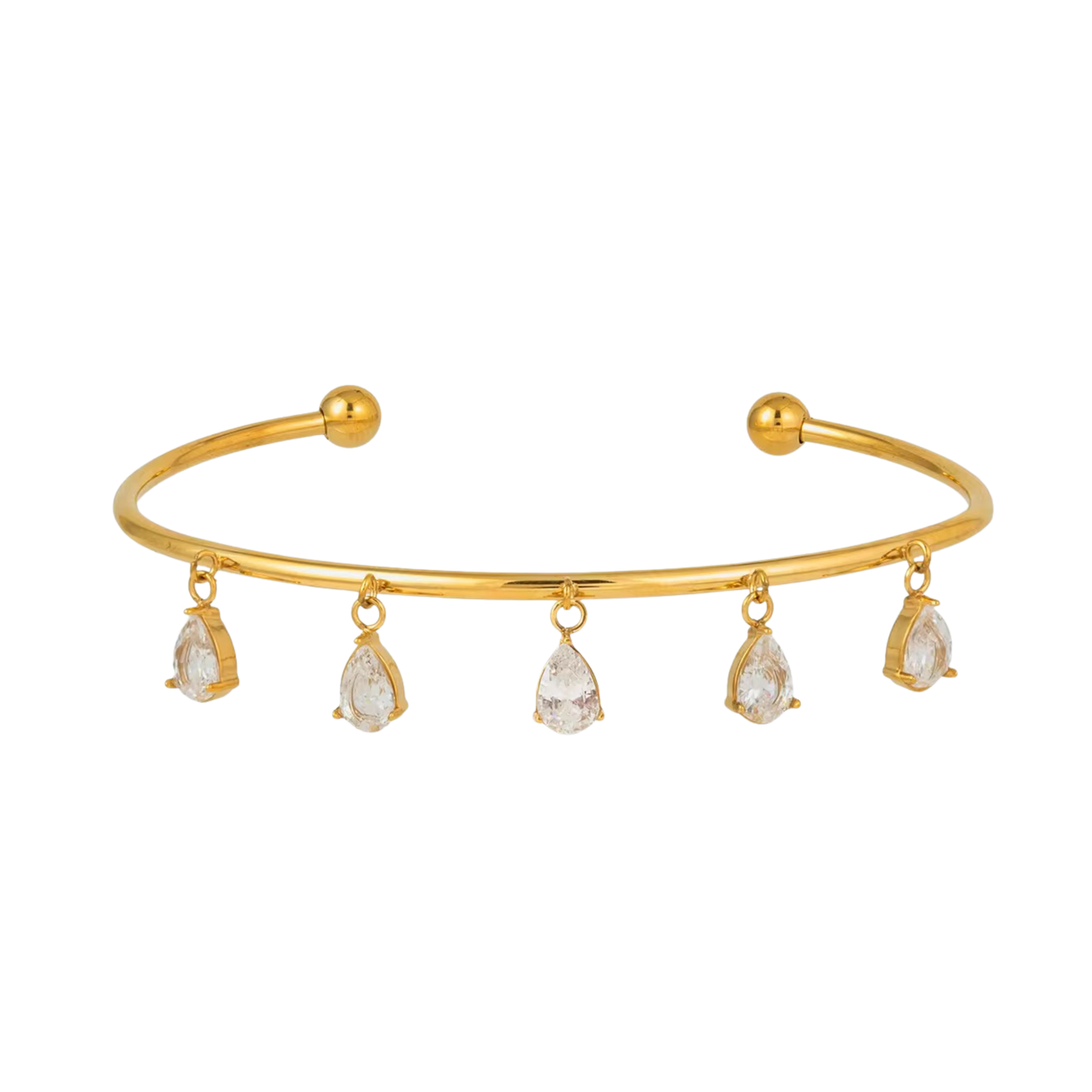 Pear dangler bracelet