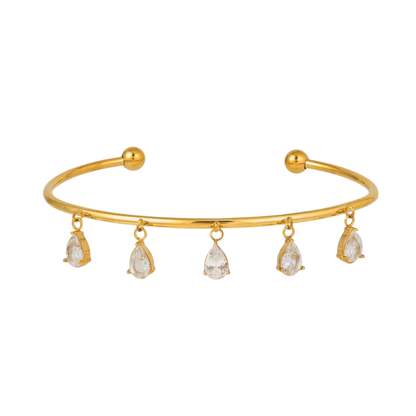 Pear dangler bracelet