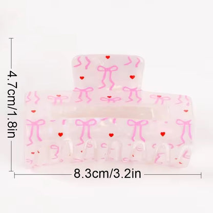 Blush bloom claw clip