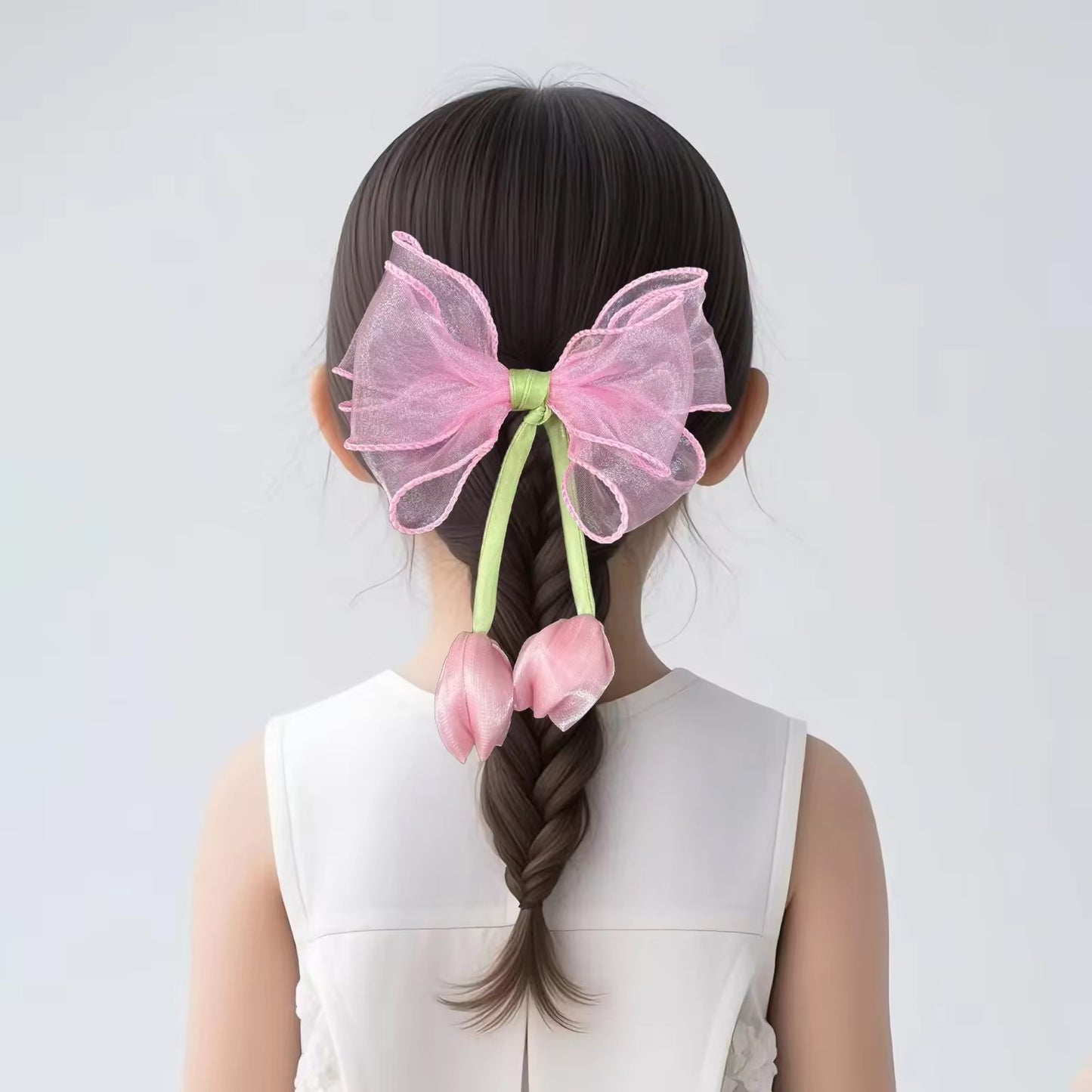 Tulip bow clip