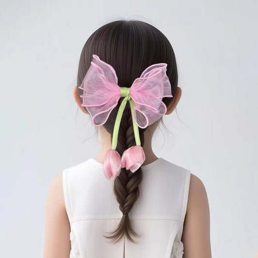 Tulip bow clip