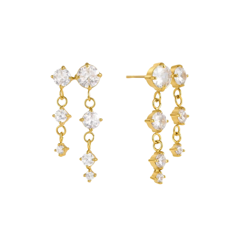 Dangler illusion earrings