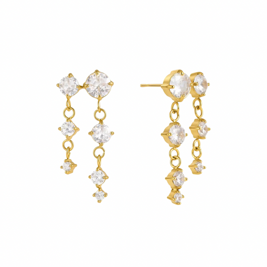 Dangler illusion earrings
