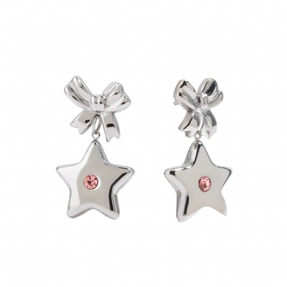 Satin earrings