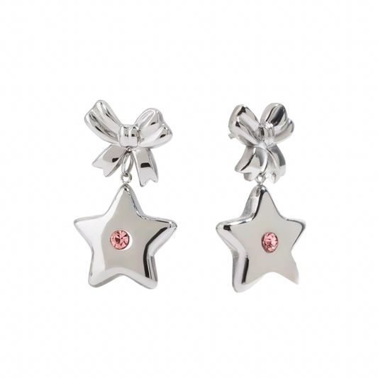Satin earrings