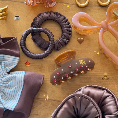 Satin hair tie(set of two)