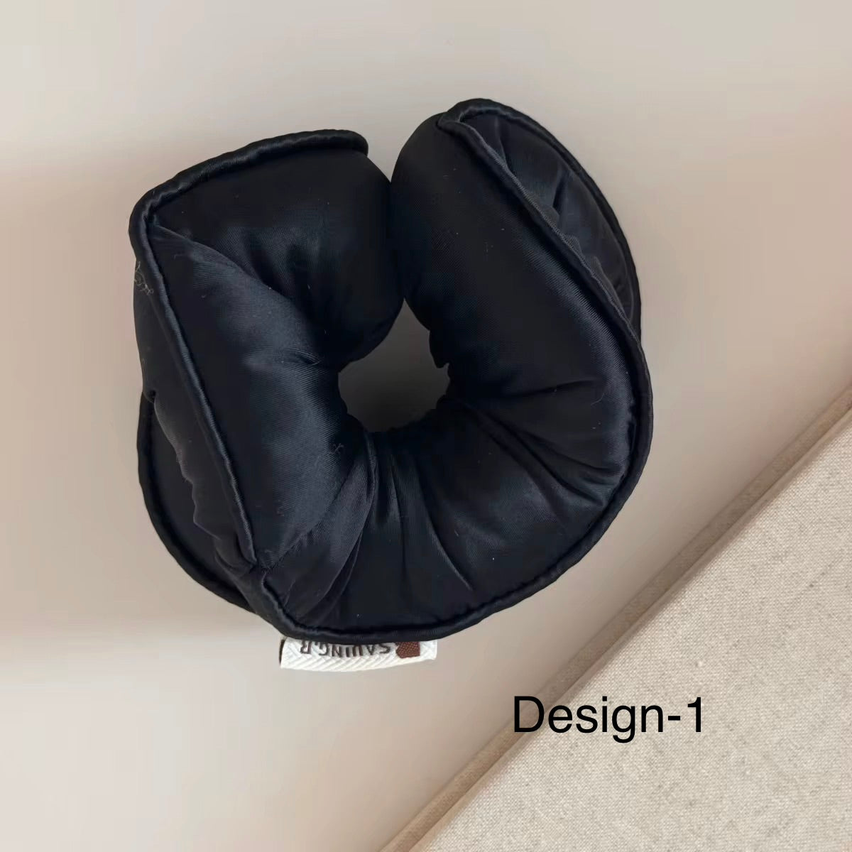 Satin donut bun scrunchie