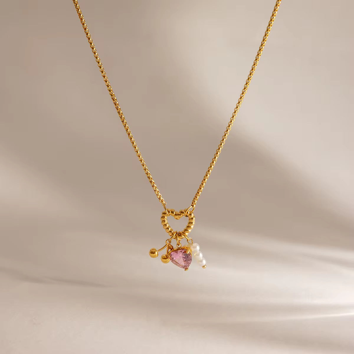 Cherish charm necklace