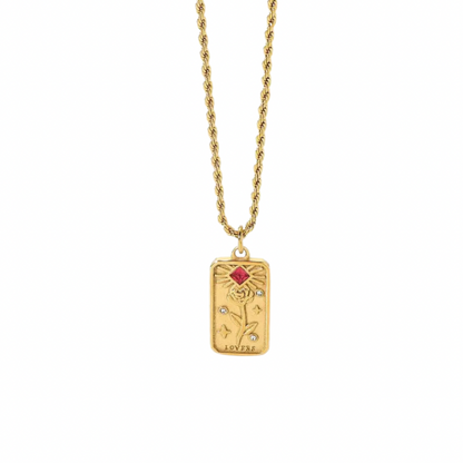 The Lovers Tarot necklace