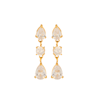 Pear drop earrings