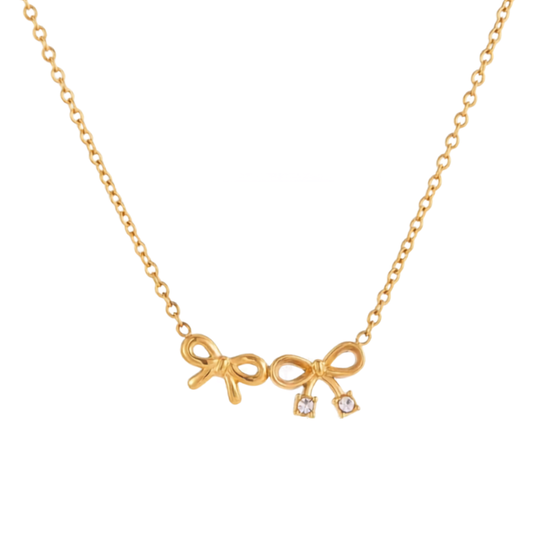 Divine bow necklace