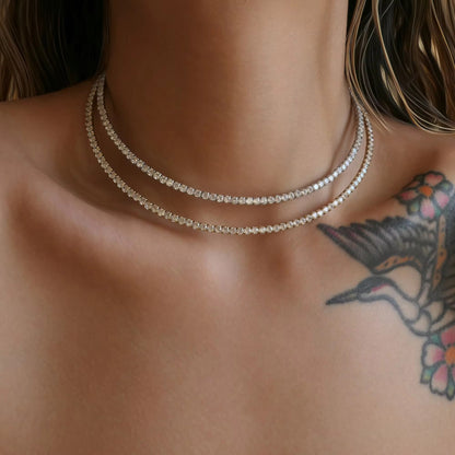 Tennis choker necklace