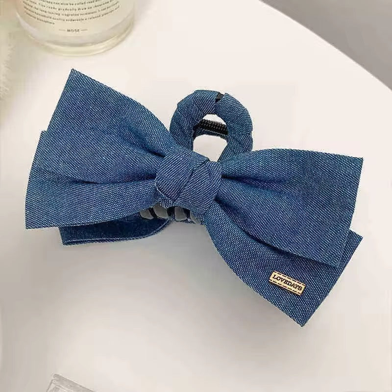 Denim claw clip
