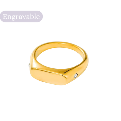 Jellybean engravable ring
