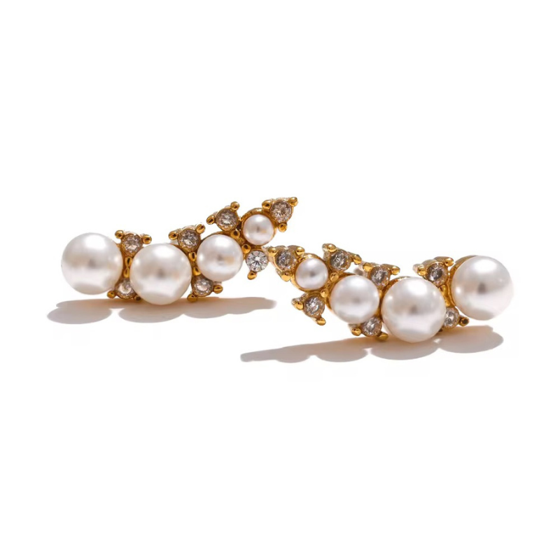 Shell dots earrings
