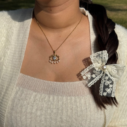 Charmed eye necklace