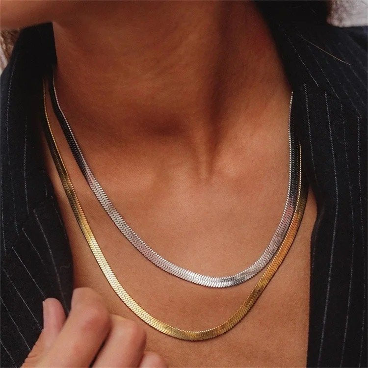 Herringbone chain(silver)