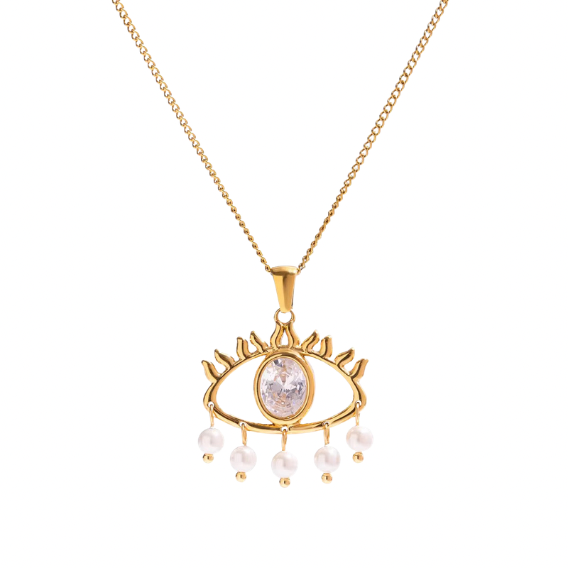 Charmed eye necklace