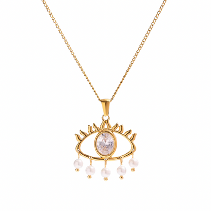 Charmed eye necklace