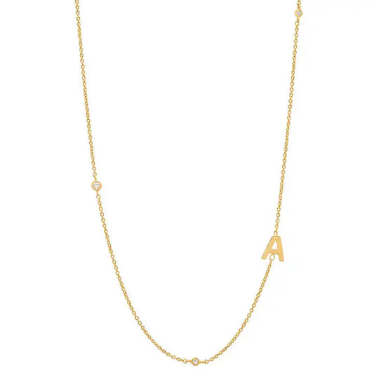 Dainty Initial necklace