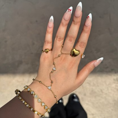 Heart fidget ring