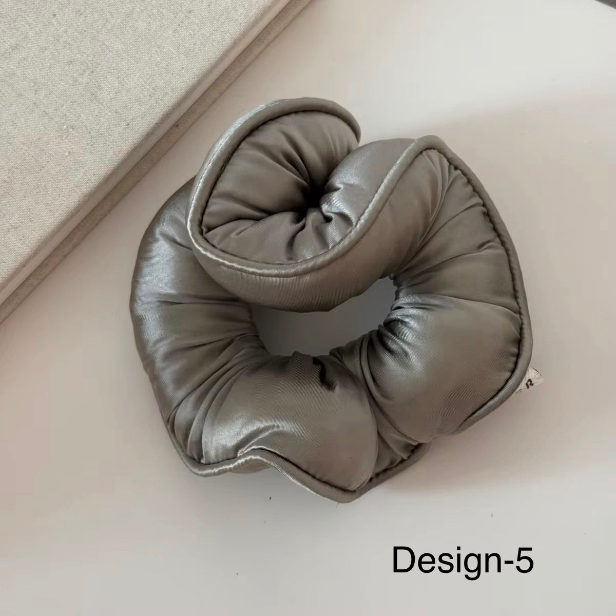 Satin donut bun scrunchie