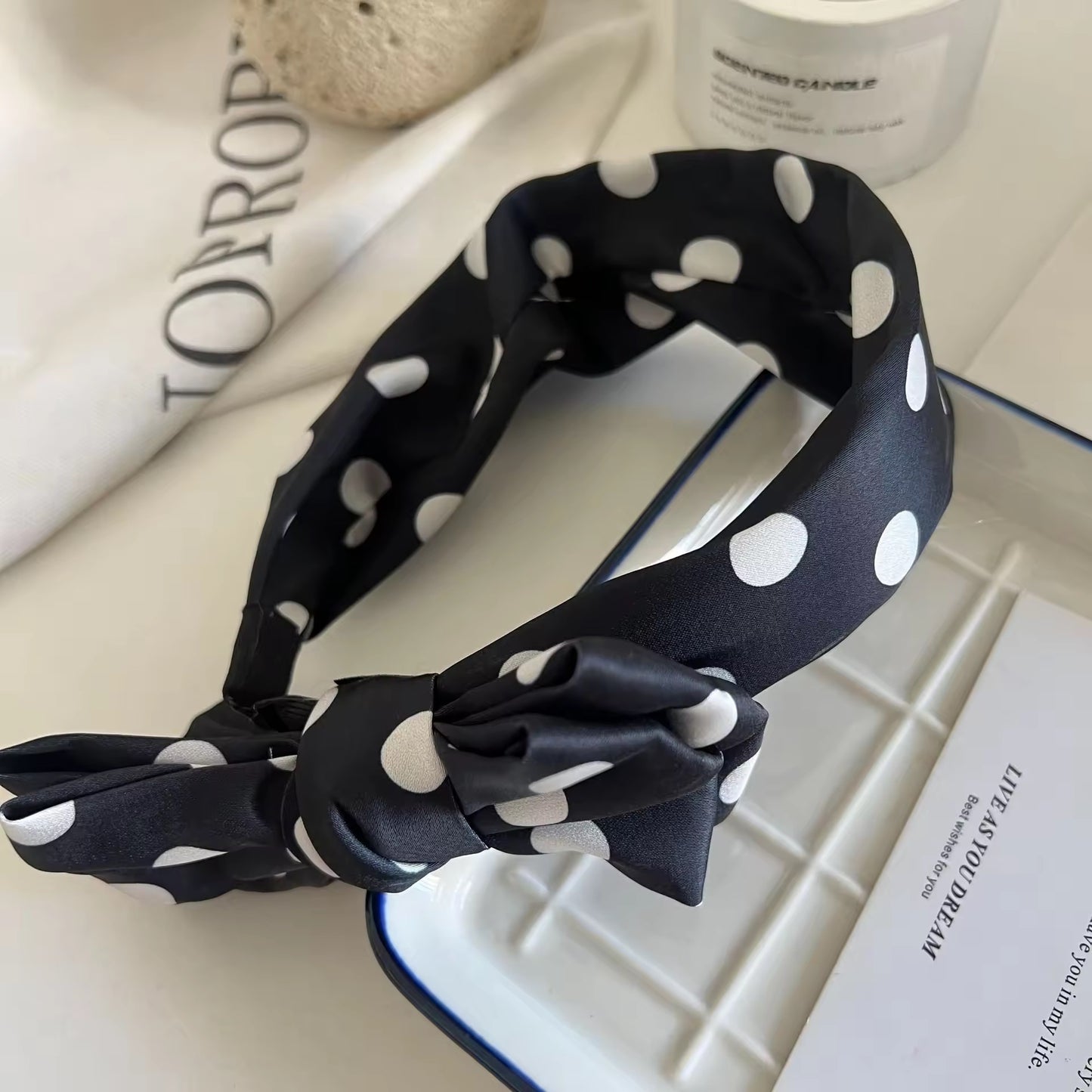 Polka dot headband