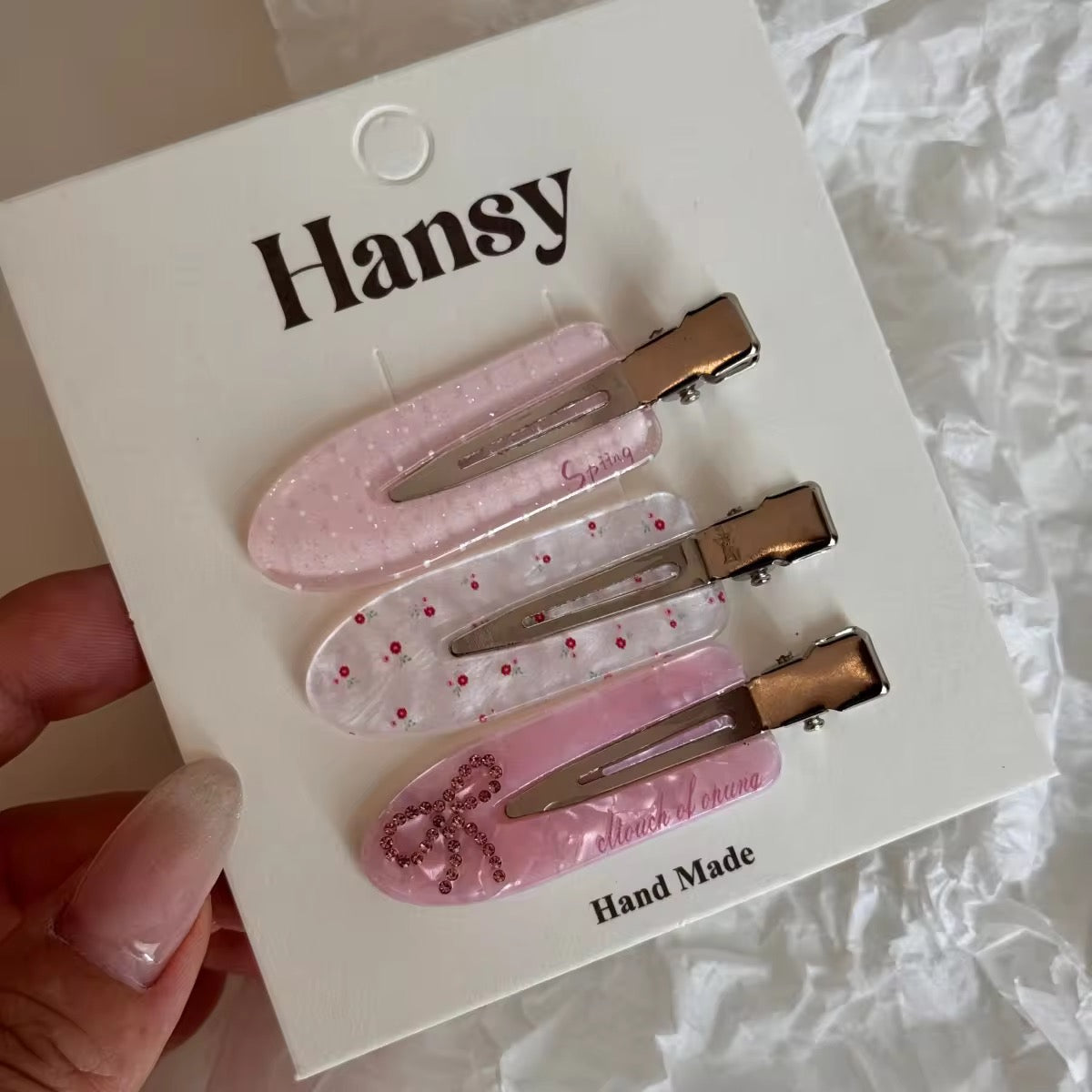 Coquette Jaw clips (set of 3)
